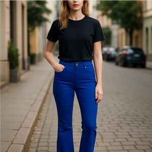 Joe's Jeans The Charlie Flare Women Denim Jean Blue 26 Casual Western High Waist